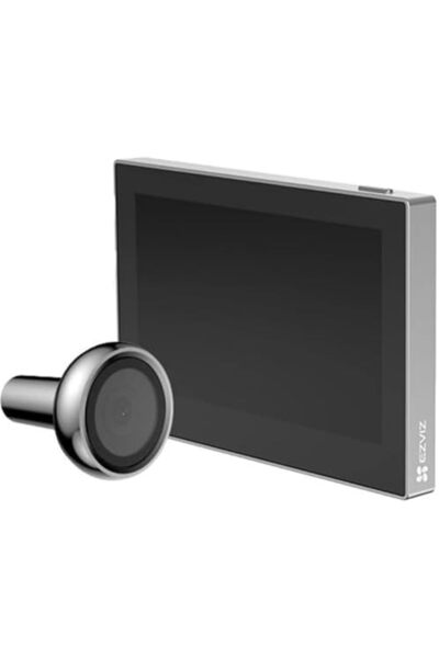 EZVIZ Digital Door Viewer Camera with LCD Display Screen, Wire-Free Peephole HP2 - SILVER
