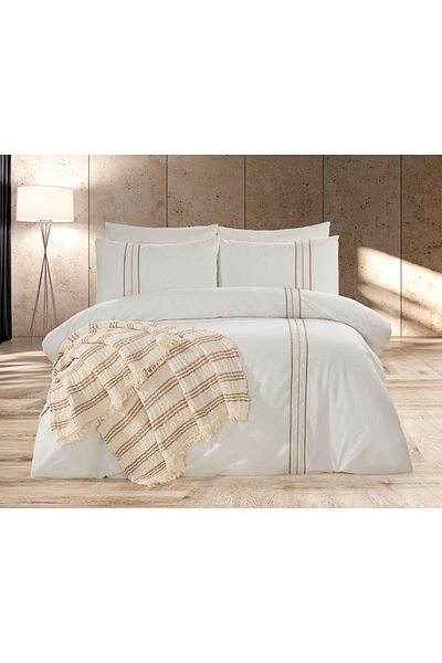Capital Home Capi̇tal Home 7-Piece Pi̇qued Duvet Cover Set