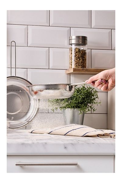 Aryıldız Multi-Purpose Single Handle Stainless Steel Wire Strainer Set of 3 21cm - 24cm - 26cm