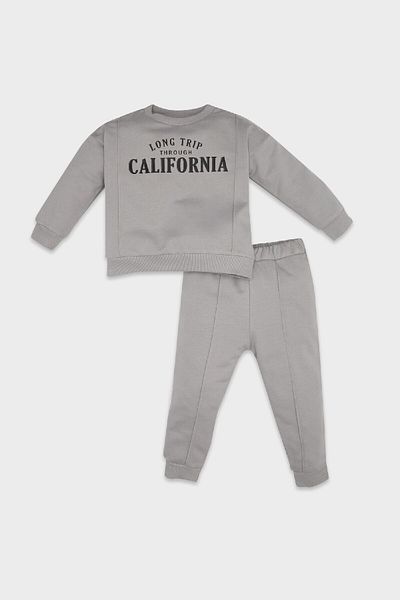 DeFacto Baby Boy Cotton Sweatshirt and Tracksuit Set - Text Printed, Seasonal D6262A5Ns