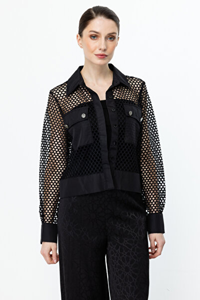 ON Fileli Kapak Cepli Crop Gömlek