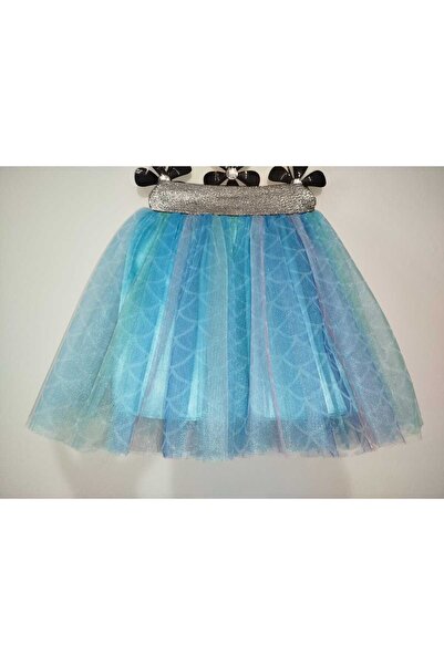 BBA TULLE STORE Printed Patterned Tutu Skirt, Girl's 23 April Skirt, (Lined) Tutu Tulle Skirt