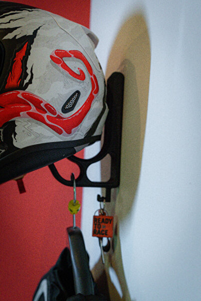 Atsu 3D Kask Mont Duvar Askısı/ Kask Tutucu Motorsiklet Scooter Bisiklet