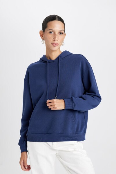 DeFacto Thick Cut - Basic Sweatshirt with Hood and Kangaroo Pocket 3160970