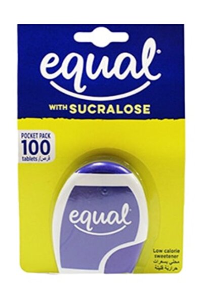 Equal مع مُحلي منخفض السعرات الحرارية من السكرالوز، 100 قرص