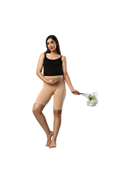 Tummy شورتات داخلية بدون درزات لدعم البطن أثناء الحمل - بشرة