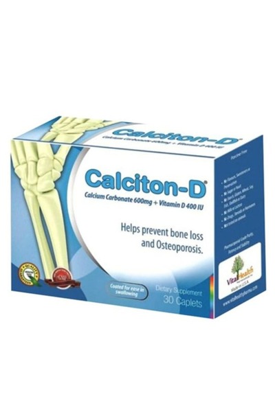 Vital Health كالسيتون د كربونات الكالسيوم 600 ملغ + فيتامين د 400 وحدة دولية ...