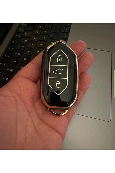 emii auto spare parts Togg T10X Compatible Black Gold Luxury Key Fob