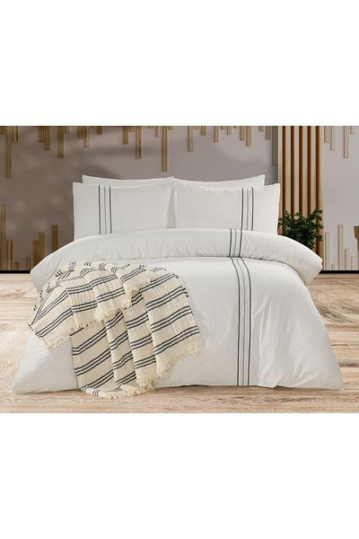 Capital Home Capi̇tal Home 7-Piece Pi̇qued Duvet Cover Set