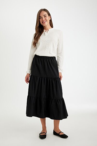 DeFacto Fusta poplină în linie A D7113ax24hs