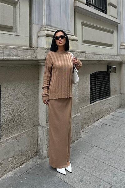 MODAVERA Darcy skirt blouse knitwear set