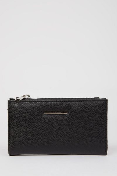 DeFacto Women's Zippered Faux Leather Wallet D6853Axns