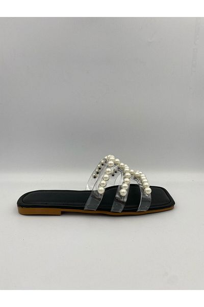 CHARLIE'SSHOES النعال مفصلة اللؤلؤ