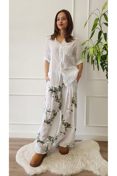 İthal Imported Patterned Trousers