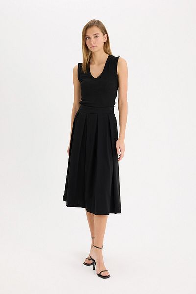DeFacto Plissierter Maxirock mit hoher Taille – DFC