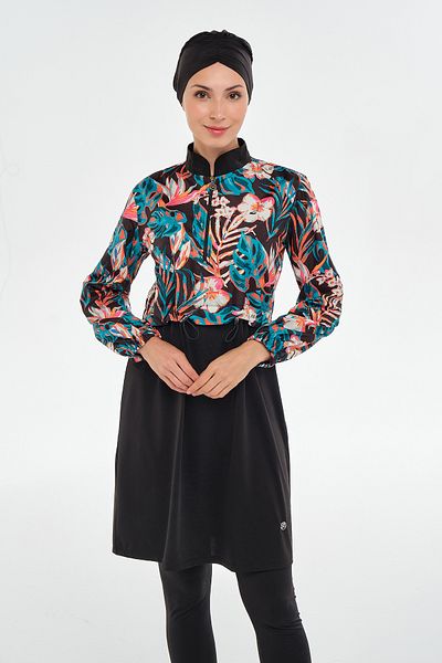 MARESİVA Fully Covered Hijab Swimsuit 2402 Black