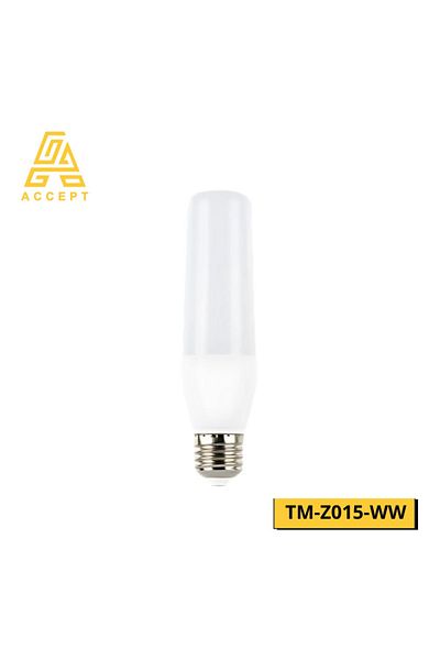ACCEPT 15W LED capsule bulb with E27 base, yellow light color