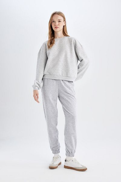 DeFacto Jogger Sweatpants - Ελαστική μέση, Τσέπες, Μακρύ ύψος D6646ax24wn
