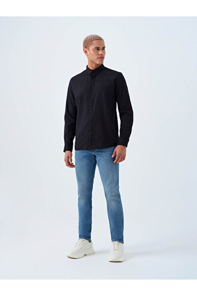 Loft Regular Fit Black Men's Shirt Lf2037403