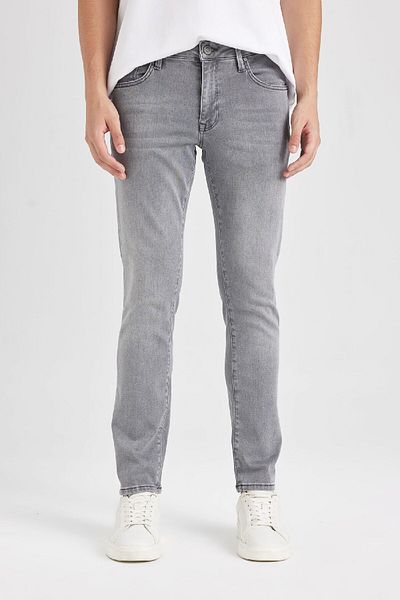 DeFacto Pedro Slim Fit στενή εφαρμογή Κανονική μέση στενό τζιν παντελόνι D1828AX24AU