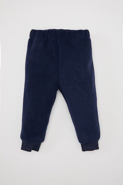 DeFacto 2-teiliges Set für Babys, Jungen, Stehkragen, Knopfleiste, bedrucktes Fleece-Sweatshirt, Jogginghose D5936a524wn