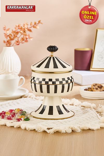 Kahramanlar Prime Cream Footed Sugar Bowl