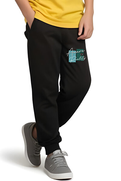 FYK KİDS Boy's Give up Text Printed Summer Top-Bottom Set