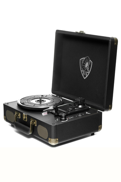 REG Vintage 102b Plus Plak Çalar - Siyah - (ŞARJLI, BLUETOOTH, DAHİLİ HOPARLÖR VE METAL IĞNELİ)