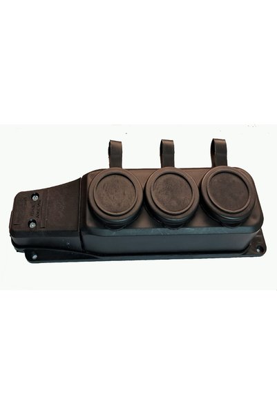 Generic Brand Rubber Look Plastic Grounded 3-Plus Socket