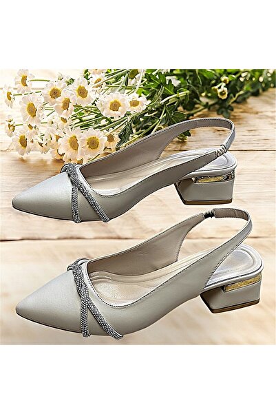 KAFKASLAR AYAKKABI Кам'яні туфлі на низьких підборах для щоденного носіння