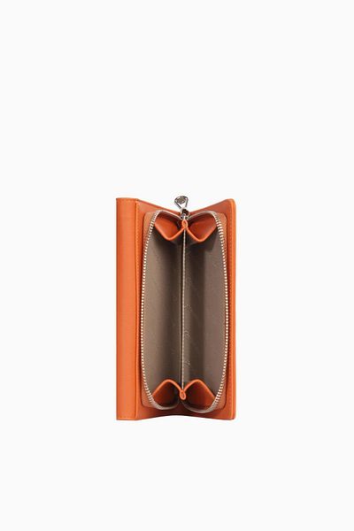 CENGİZ PAKEL Women's Large Size Metal Accessory Detailed Wallet Portfolio