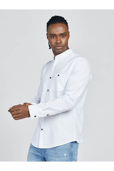 Loft Regular Fit White Men's Shirt Lf 2014781