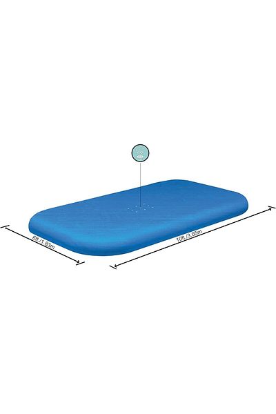 BESTWAY Bestway Rectangular Swimming Pool Cover Blue 3.05mx1.83mx56cm 58108