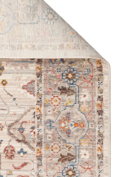 Turkrugs Vintage Boho Tarzı Krem Zeminli El dokuma Desenli Halı - Zarif ve Şık Mekanlar İçin Kusursuz Seçim
