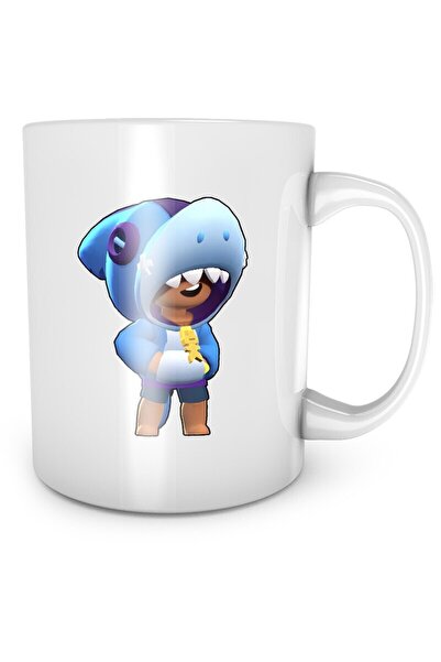 OEM Cana albă personalizată „Brawl Stars Leon”, INOVATIX®. 330 ml