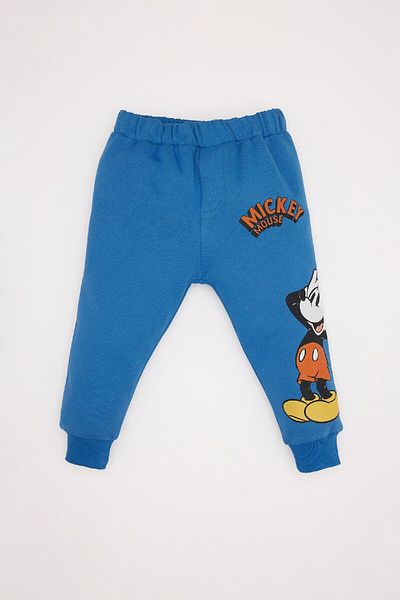 DeFacto Baby Boy 2-Piece Set Disney Mickey & Minnie Crew Neck Sweatshirt Sweatpants D6857A524Wn