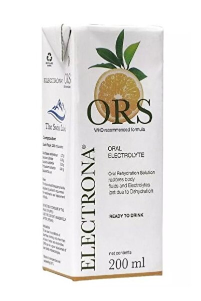 ELECTRONA إلكتروليت فموي أو آر إس 200 مل، بنكهة البرتقال