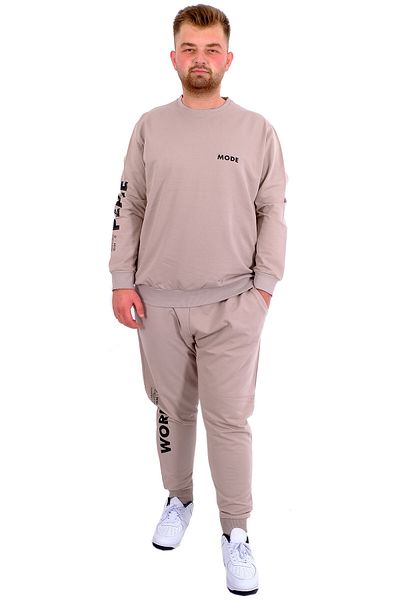 ModeXL Ανδρική φόρμα μεγάλου μεγέθους - Γκρι 6 Leg Interlock