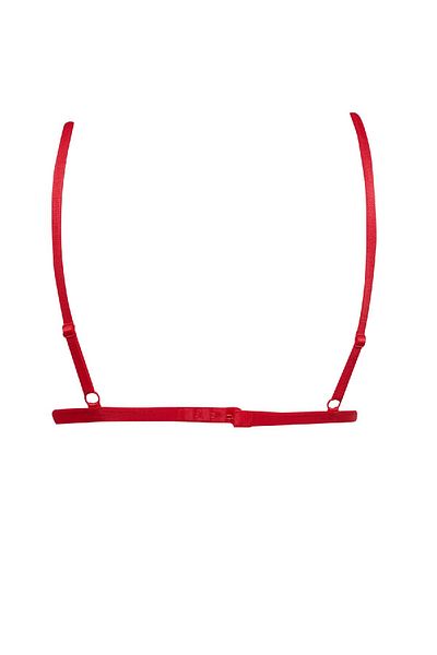 DeFacto Fall in Love Neujahrs-Themen-BH mit Spitze und herausnehmbaren Polstern in Rot D6411AX24WN