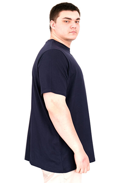 ModeXL Oversized Men's T-Shirt with Crew Neck and Blackmailed Chrome U25022