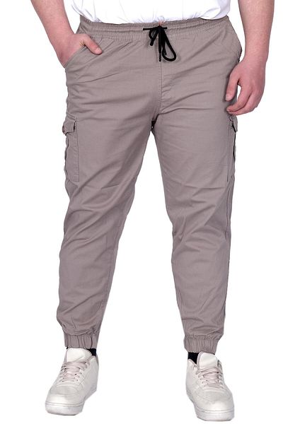 ModeXL XL Large Size Men's Pantalon Kerten Cargo Jogger Stone Color 21911