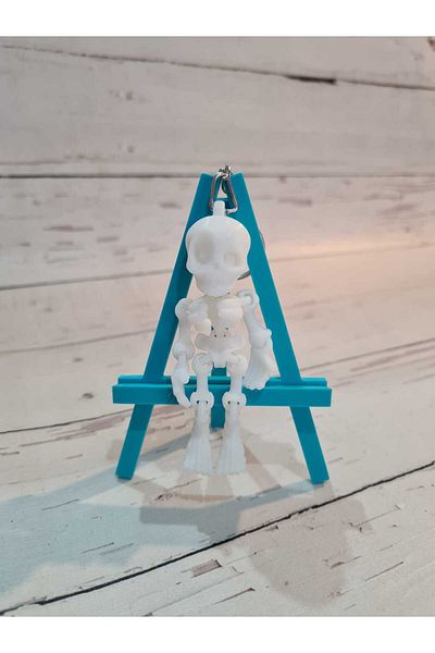 On marifet yün ve hobi dünyası Skeleton Keychain