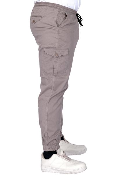 ModeXL XL Large Size Men's Pantalon Kerten Cargo Jogger Stone Color 21911