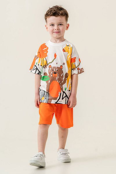 Beniizle Printed Boy's Summer Suit