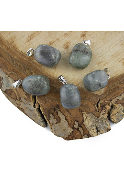 Prestij Boncuk Piatra Labradorită Piatra Naturală Tambur Pandantiv