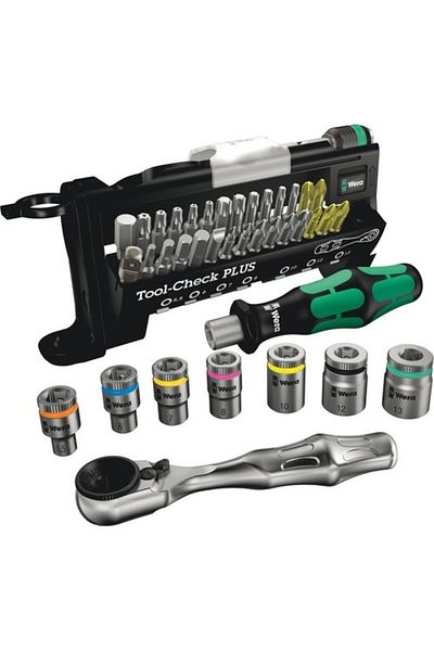 wera 05056490001 مجموعة لقم مفك براغي Tool-check Plus، 39 قطعة