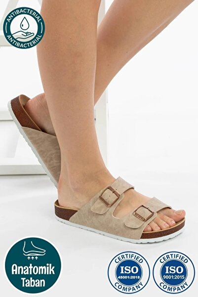 Roy Jones Παντόφλες μοντέλου Unisex Orthopedic Soled Comfort με διπλή πόρπη κ...