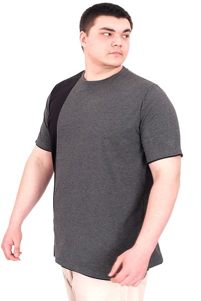 ModeXL Ανδρικό T-Shriti Mode XL Anthracite MD08 U22134 μεγάλου μεγέθους