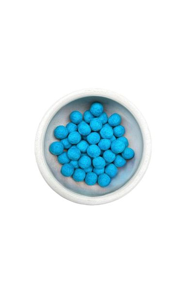 Yumuşakkeçe Natural Wool Felt Balls – 2 cm – Handmade – Pack of 50