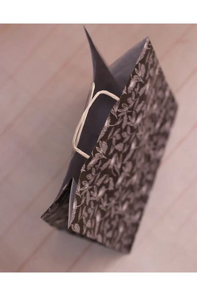 demontecraft Gift Package Leaf Pattern Paper Bag 25X12X31 3 Pcs